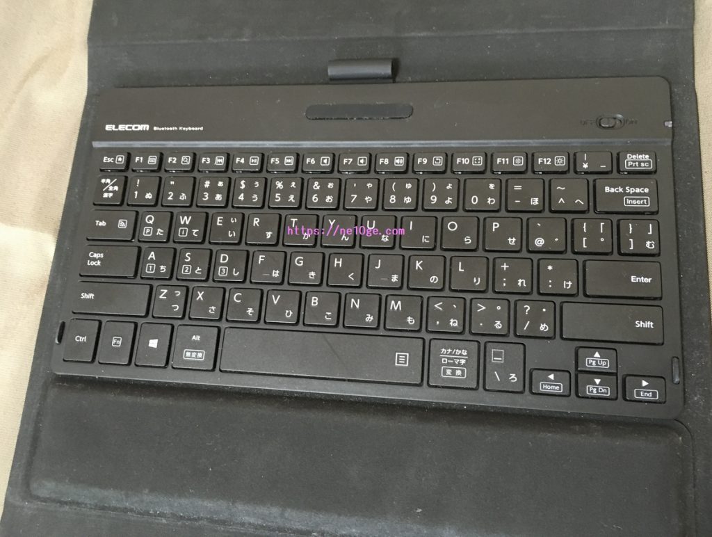 エレコム ワイヤレスキーボード iPad用 TK-CAP01IBK キーボード部分