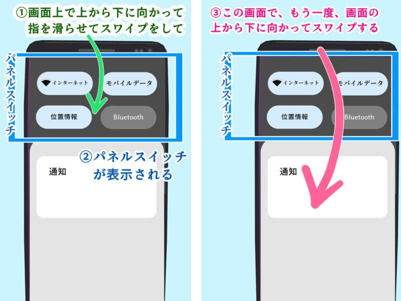 arrows Alpha F-51F アローズ アルファ スクリーンショットを撮る方法 パネルスイッチを使用する